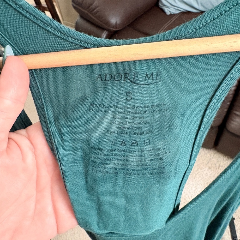 Adore Me Teal Racerback Tank - Picture 3 of 4